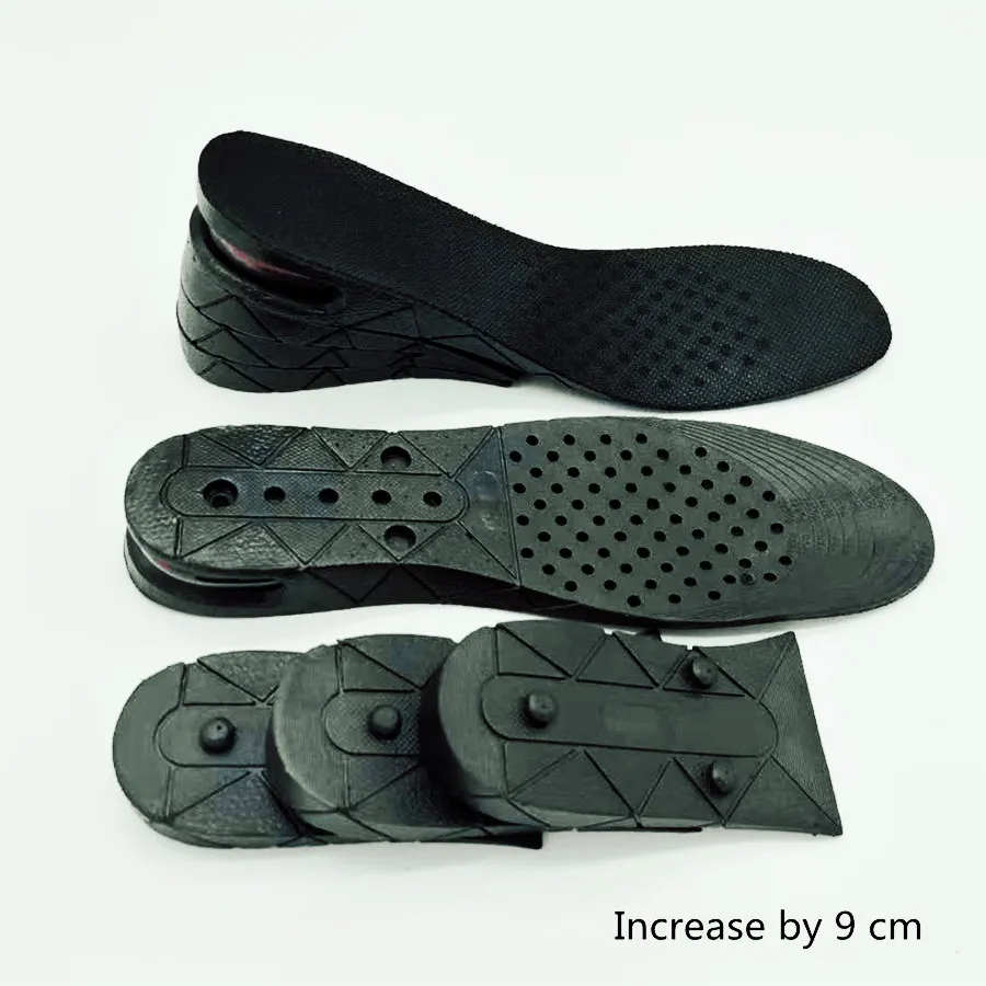 Dropshipping 3-9cm Increase Insole Cushion Height Lift Adjustable Cut Shoe Heel Insert Taller ShockArch Support_voghion.com