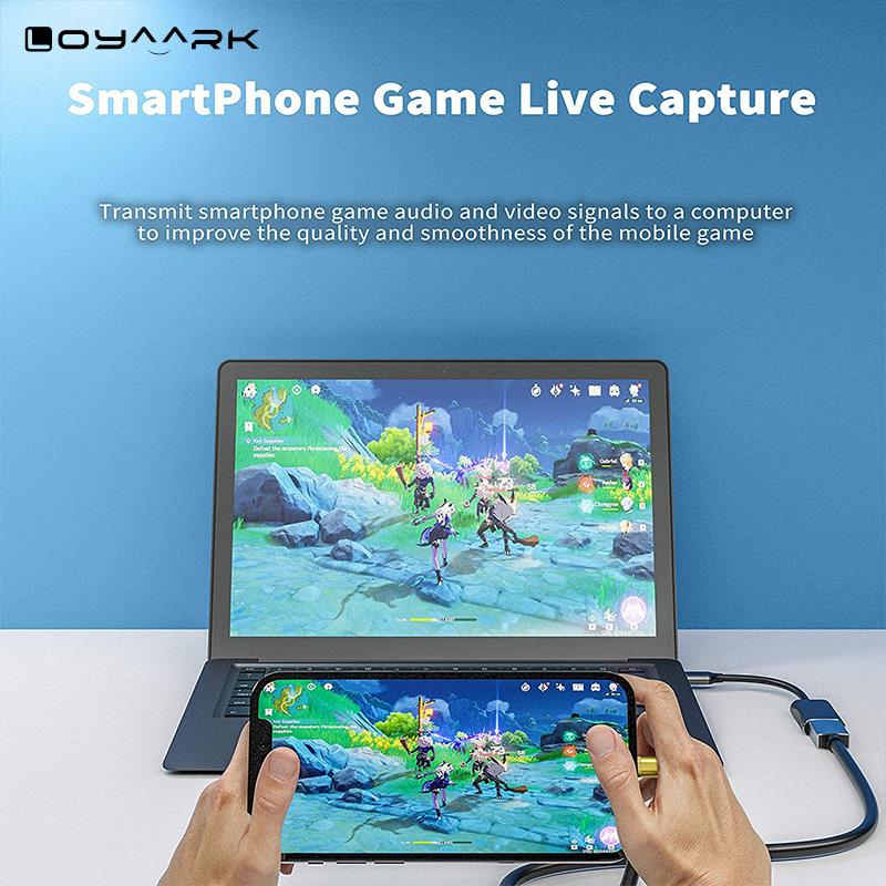 USB C Video Capture Card HDMI 1080p 60fps Game Capture Device For PS4 XBOX Phone DVD HD Camera Live Streaming Box Recording_voghion.com