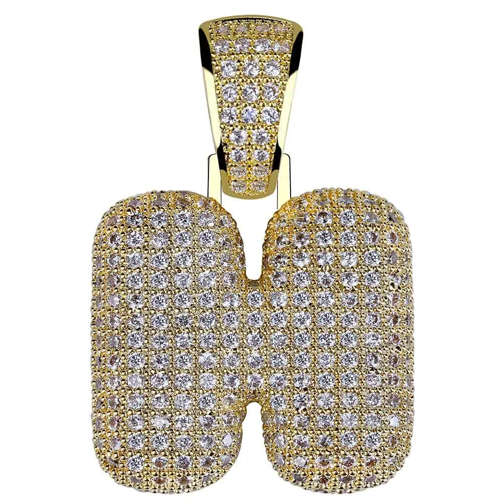 Gioielli Hip Hop da uomo, moda, collana con ciondolo a forma di lettera ghiacciata, lettere iniziali in oro, collane per uomo_voghion.com