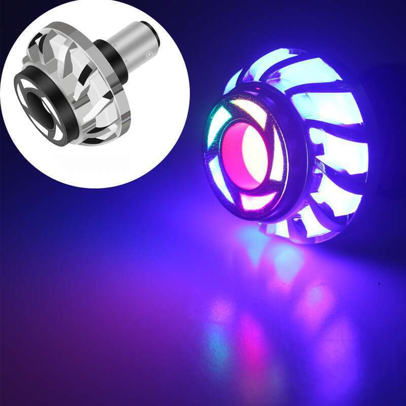 Renkli Melek Gözü Titreyen Elektrikli Motosiklet LED Arka Lambaları, Fren Lambaları ile Motosiklet Modifikasyonu_voghion.com