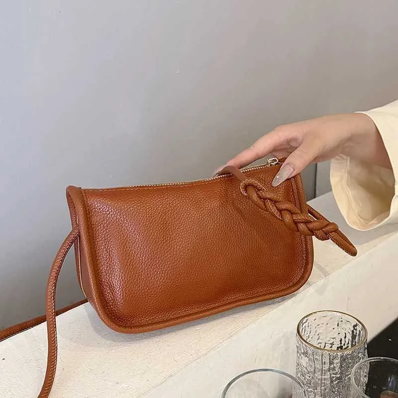 100 % echtes Rindsleder aus echtem Leder Sac Mode Frauen Umhängetaschen für Damen Neue Schultertasche mit hoher Kapazität Handtasche_voghion.com