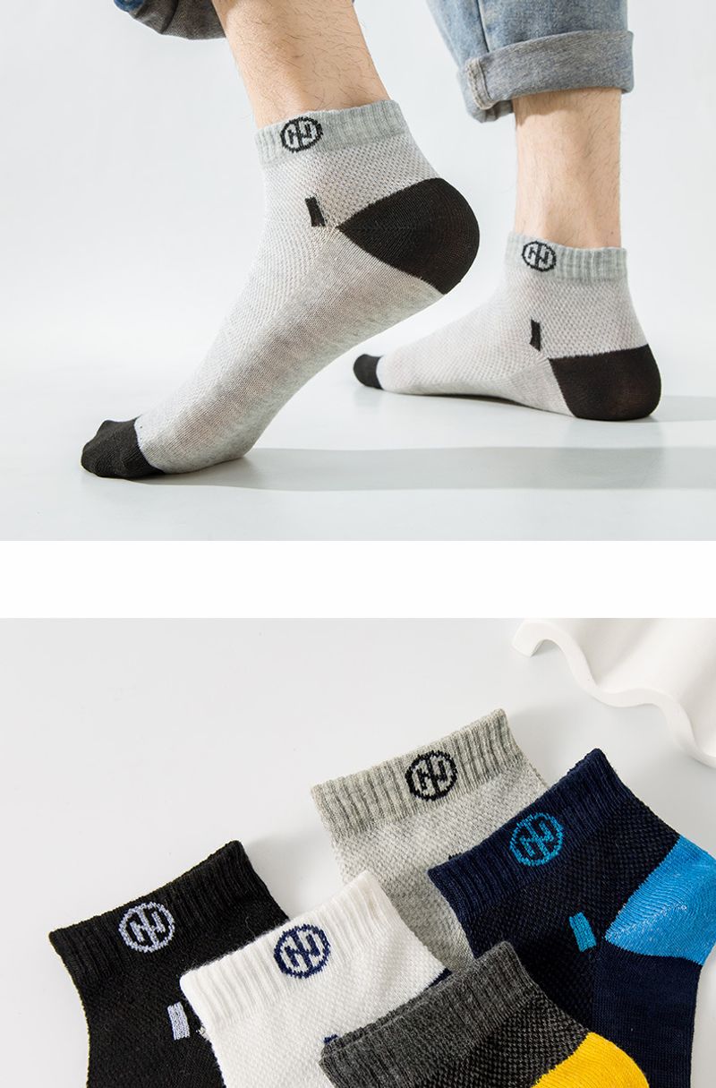 24 Neue dünne, mittelkurze Sport-Socken von Zhuji für Herren, schweißabsorbierend, atmungsaktiv, Netzstoff_voghion.com