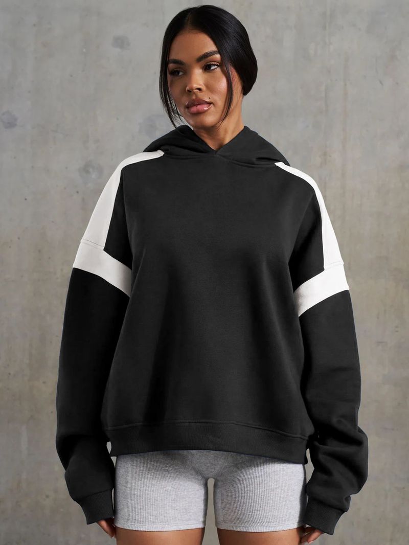 Women's Clothing contrast color drop shoulder high-end_voghion.com
