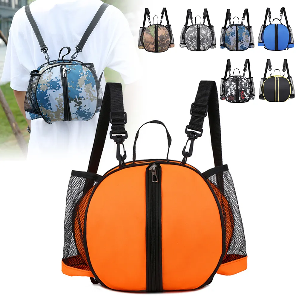 Outdoor Sports Shoulder Soccer Bags Training Equipment Storage Mesh Side Two-way Open Ball Bag Volleyball Basketball_voghion.com