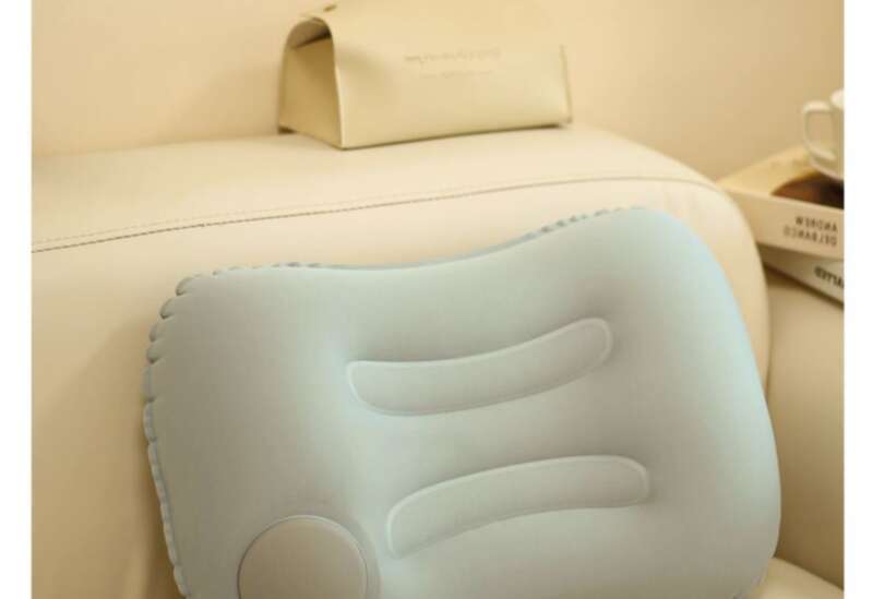 【 Brand Review 2.588 Million+】 Travel Portable Folding Inflatable Outdoor Sleeping Waist Pad Office Pillow Napping Neck_voghion.com