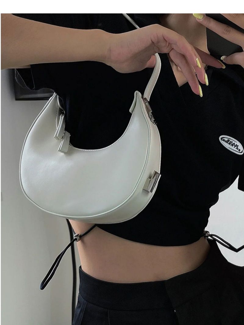 Eine Nischendesign-Schulter mit Halbmond für Frauen im Jahr 2024, neue personalisierte und minimalistische Tasche,_voghion.com