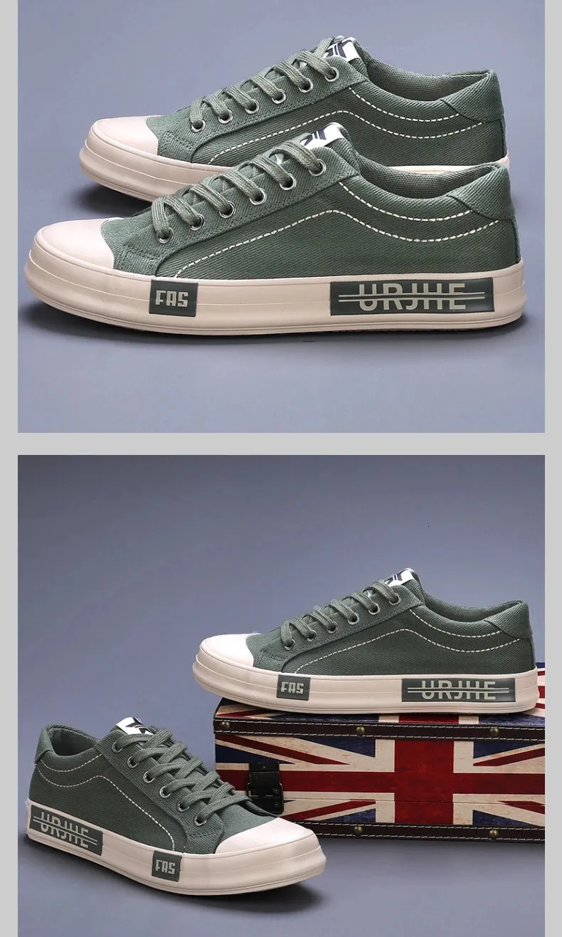 Hochwertige Herren-Canvas-Mode, bequeme Herren-Freizeitschuhe, atmungsaktiv, flach, zum Schnüren, für den Außenbereich, rutschfeste Herren-Sneakers 250225_voghion.com