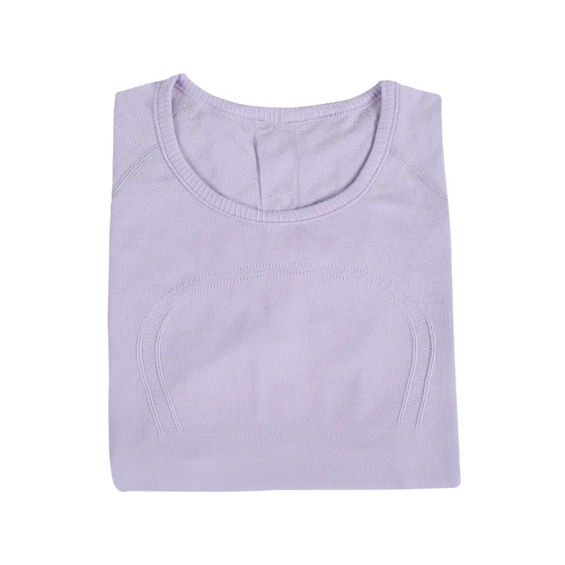 T-shirt yoga abbigliamento sportivo donna swiftly tech Maglietta da donna align manica lunga Top da corsa ad alta elasticità Asciugatura rapida_voghion.com