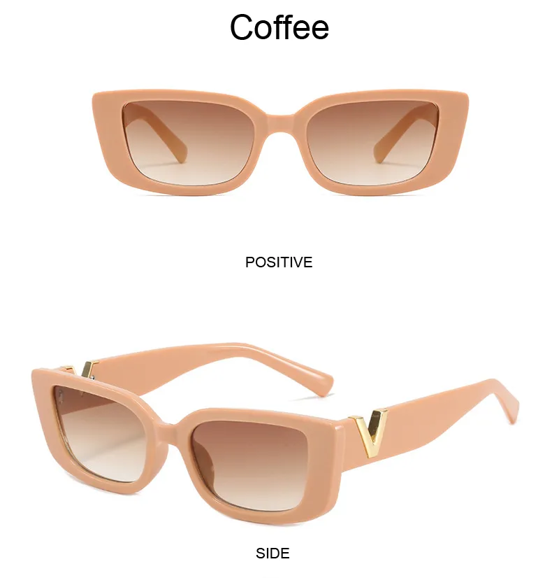 Retro Rectangle Sunglasses For Women Vintage Designer Style_voghion.com