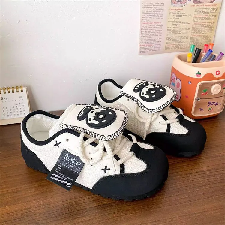 Summer Milk Yellow Puff For Girls Cute Breathable Flat Bottom German Training 2024 New White Shoes With Height Less Than_voghion.com