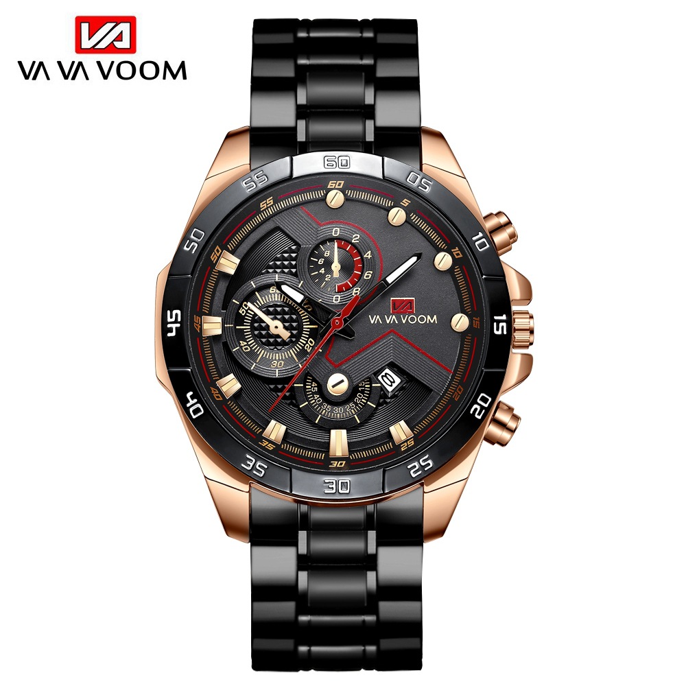 Reloj de estudiante masculino Xiapi Hot con cadena de acero y estilo cinturón_voghion.com