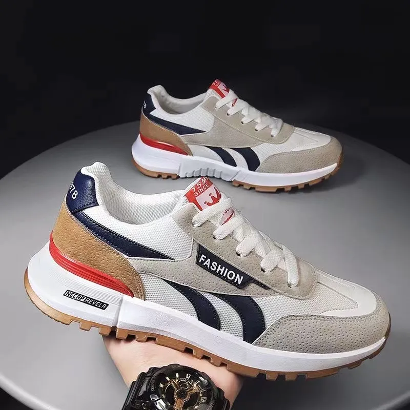 Gaufre Nouvelle version coréenne de maille décontractée d'été unisexe petite chaussure de sport respirante blanche Lhshoe
