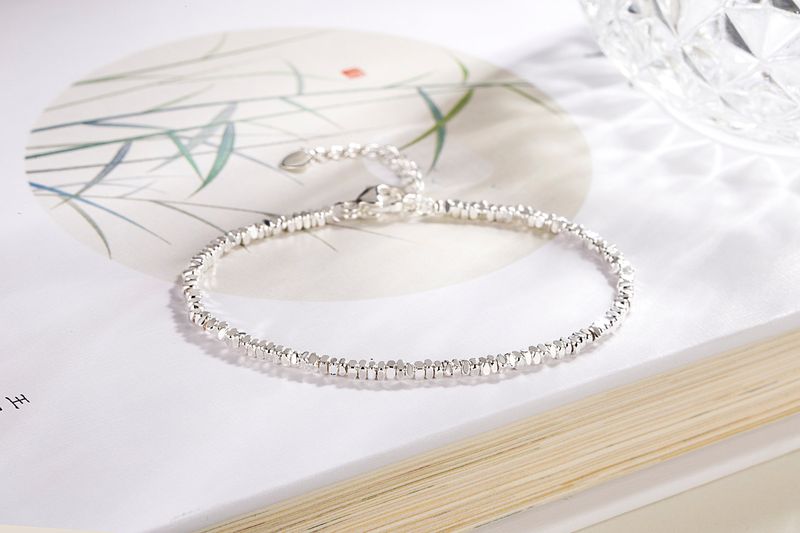 Braccialetti, Design di nicchia creativo irregolare, Piccoli braccialetti in argento, Gioielli femminili squisiti e semplici_voghion.com