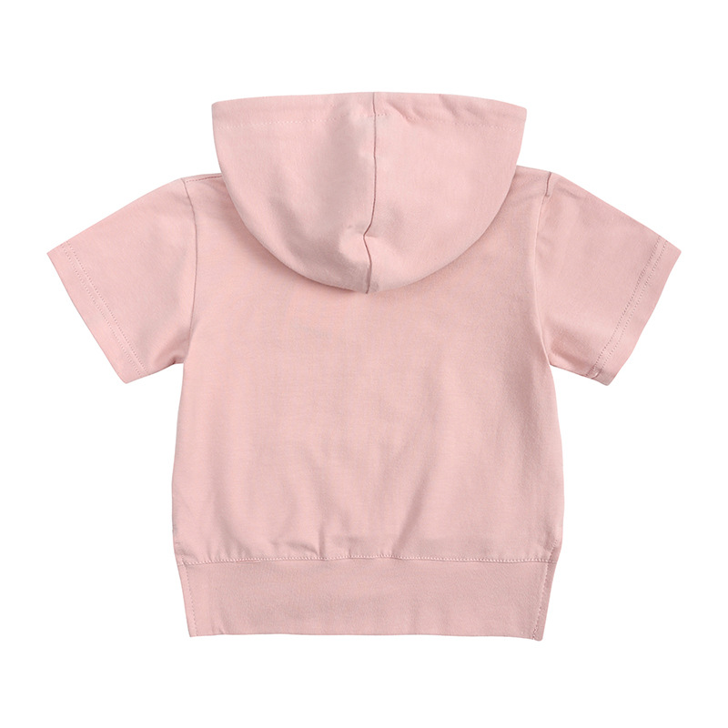 Mother&Kids Children's suit hooded short-sleeved hoodie trousers two-piece children's suit_voghion.com