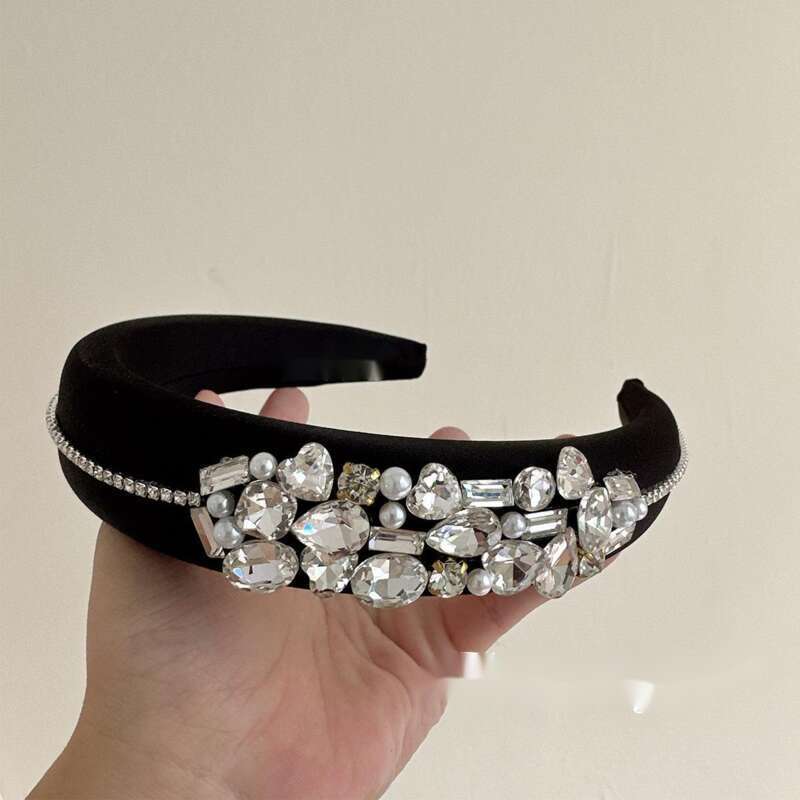 Prinzessin Ins Wind Wald Armband Für Nach Außen Licht Luxus Wasser Diamant Kopfstück Super Flash Temperament Stirnband Haar_voghion.com