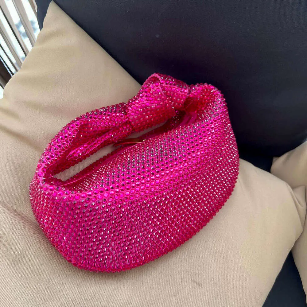Designer Knotted Crsytal Rhie Dia Cloud Women's Handbag Bg Shiny Evening Bag Dinner Party Clutch Purse_voghion.com