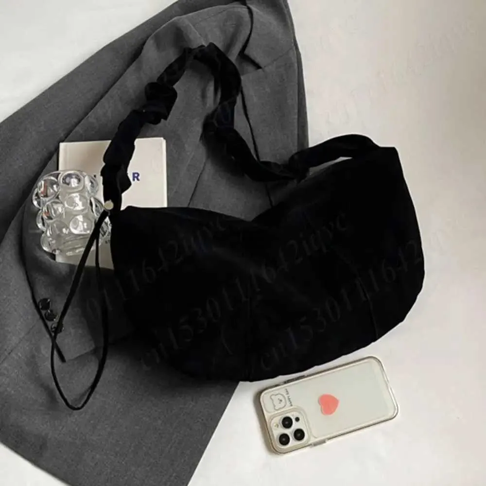 Borsa a mano piccola Hobo Tote multitasche in pelle scamosciata da donna con tracolla regolabile, borsa a mezzaluna, mini pochette a tracolla_voghion.com