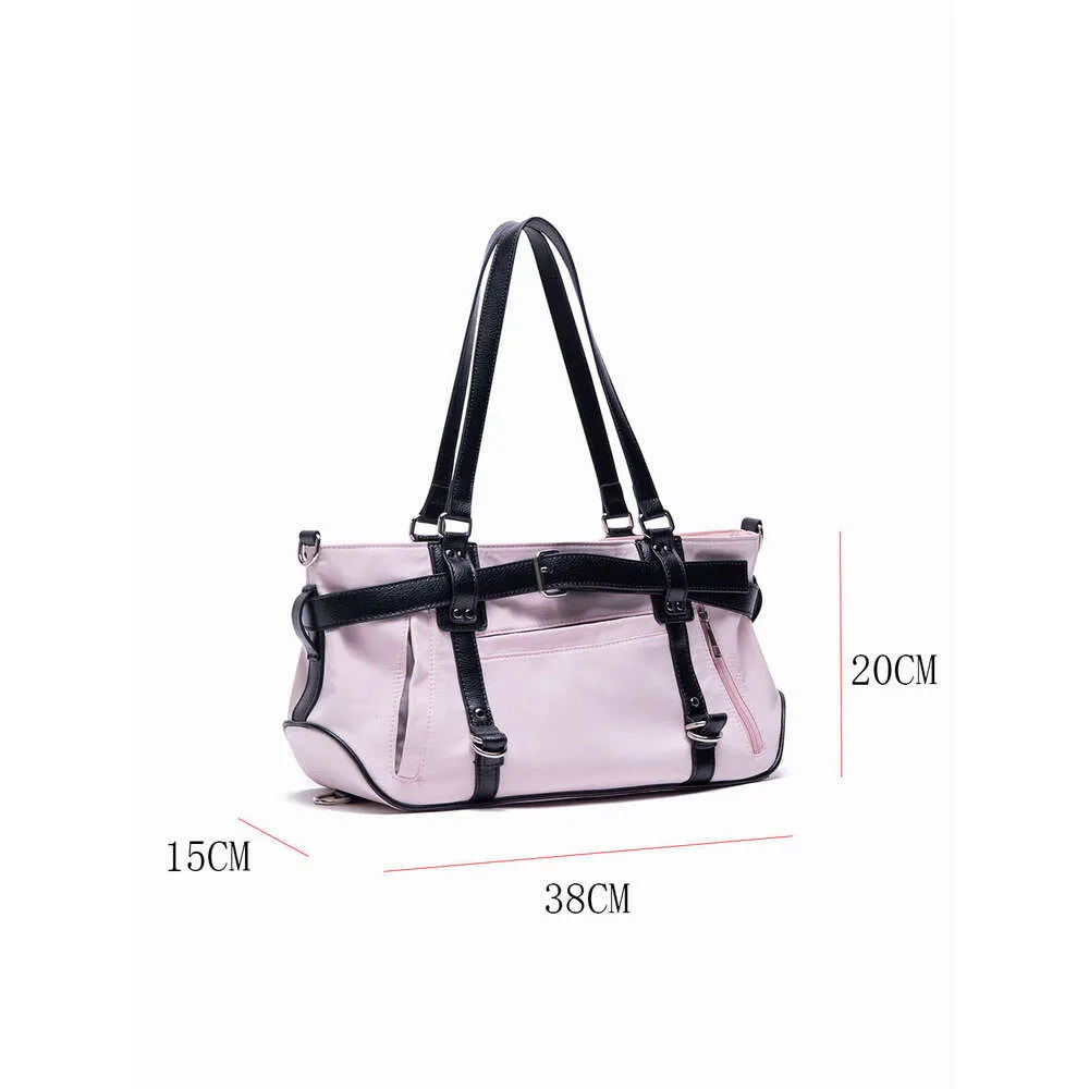 Korejski nišni dizajn Ins Blogger Isti slatki i cool stil Remen Tote Ležerna najlonska platnena torba za rame_voghion.com