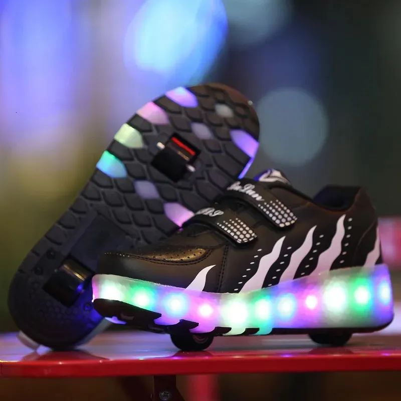 Style Childrens Roller Two-Wheel Casual Skates For Men And Women Detachable Fashion Sports Shoes With Wheels_voghion.com