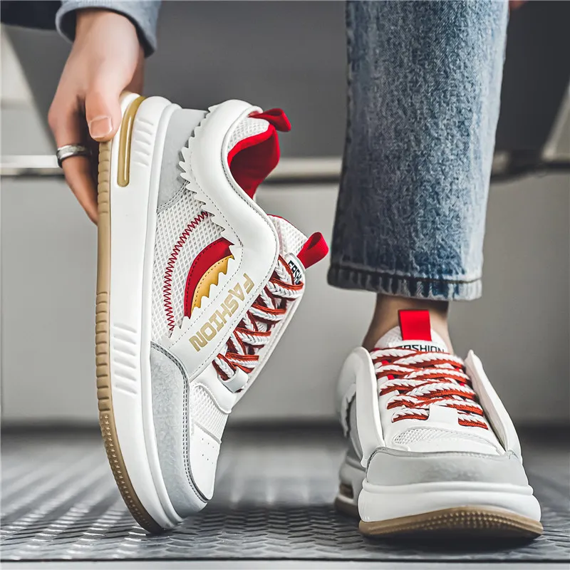 Men's Running Shoes Lightweight Breathable Mesh Sports Trainers_voghion.com