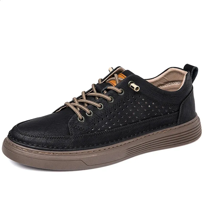 Abnkarwin Homens Couro Casual Sapatos Baixos Clássico Moda Primavera Verão Outono Inverno Tamanho Grande 47 240702_voghion.com