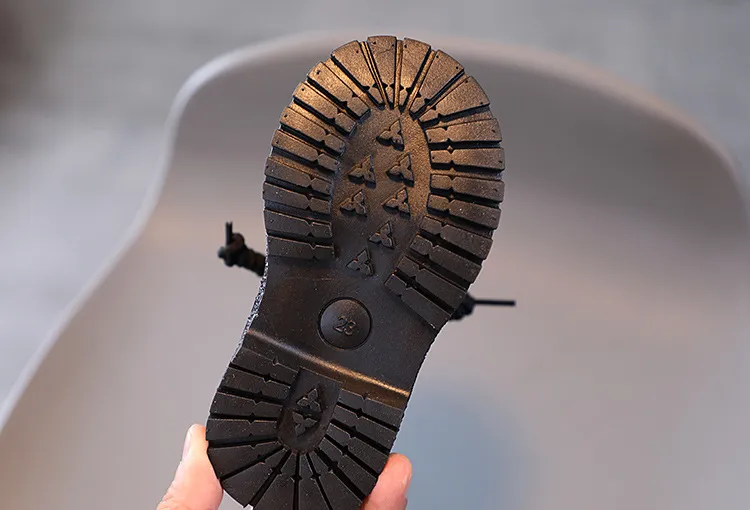 Toddler Girls Crocodile Pattern For Autumn Winter Fashion Children Shoes Littlesprouts Kids Boy Boots Black Beige Size_voghion.com