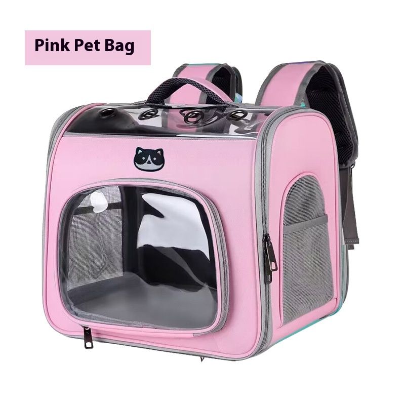 Haustiertasche Yeni einfarbige Günlük Trend Tragbare Hundetasche Büyük Kapazität Atmungsaktiver Katzenrucksack_voghion.com