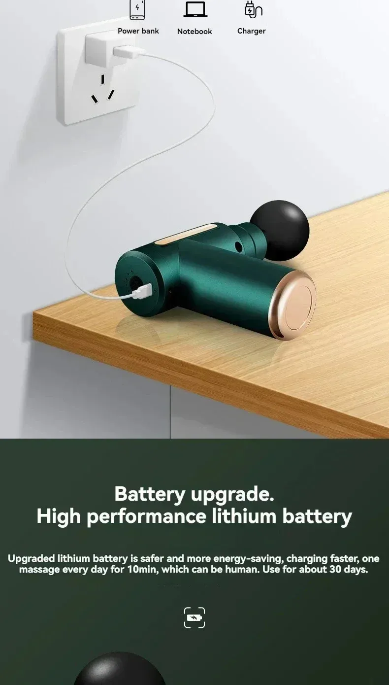 Lightweight Massage Gun - Adjustable Speed_voghion.com