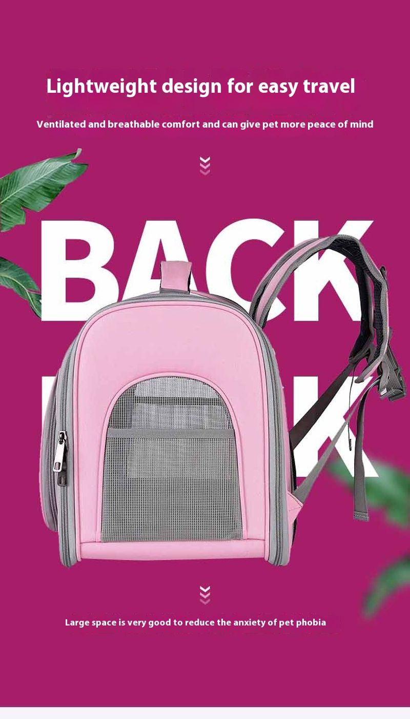 Haustiertasche Yeni einfarbige Günlük Trend Tragbare Hundetasche Büyük Kapazität Atmungsaktiver Katzenrucksack_voghion.com