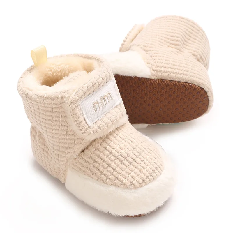 Botas de inverno de lã quente para bebês recém-nascidos, sapatos para crianças pequenas, botas Cutefeet para meninas e meninos de 0 a 18 meses_voghion.com
