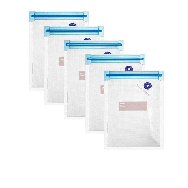Wiederverwendbarer Vakuum-Lebensmittelaufbewahrungsbeutel, Vakuumierbeutel für Lebensmittel, Sous-vide-Beutel, wiederaufladbarer USB-Handstaubsauger mit Luftpumpe, Küchengerät_voghion.com