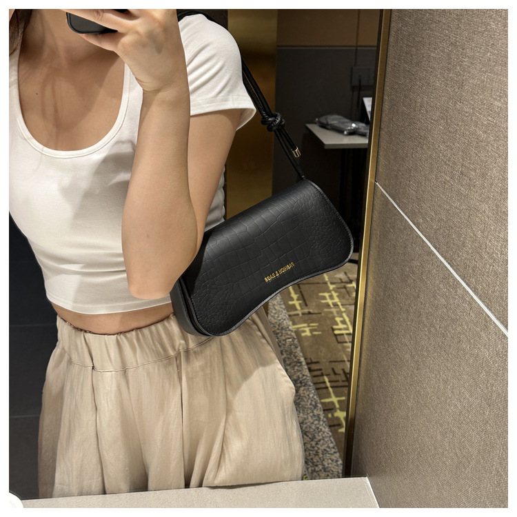 Stylish Pu Underarm Bag For Women Solid Colour Shoulder Handbag_voghion.com