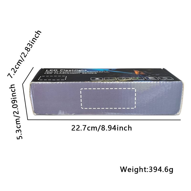 White laser light far-flung aluminum alloy fluorescent strip telescc zoom multi-function flashlight with long endurance_voghion.com