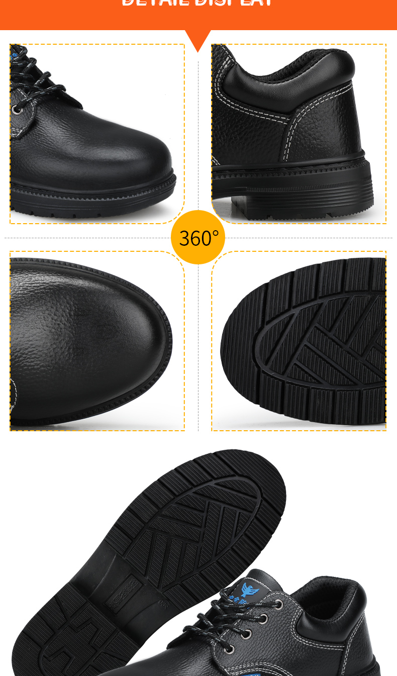 Buty robocze GUYISA z metalowym noskiem, odporne na rozbicie i przebicie, wodoodporne, rozmiar 35-47_voghion.com