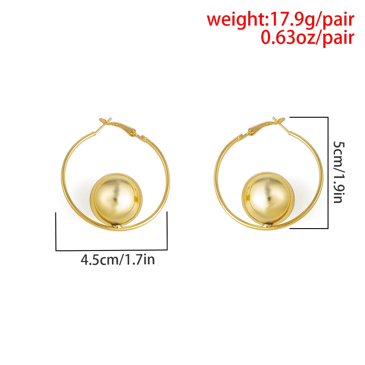 Colliers pendentifs au design exagéré, collier à boules de perles pour femmes, cerceau de perles en métal géométrique, bijoux ouverts vintage_voghion.com