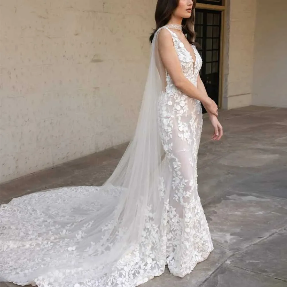 Haarsieraden Dames Lange Bolero Cape Sluier Bruidssjaals Jurk Zachte Tule Dekkingen Schouders Bruiloft Accessoires Voor Bruid_voghion.com