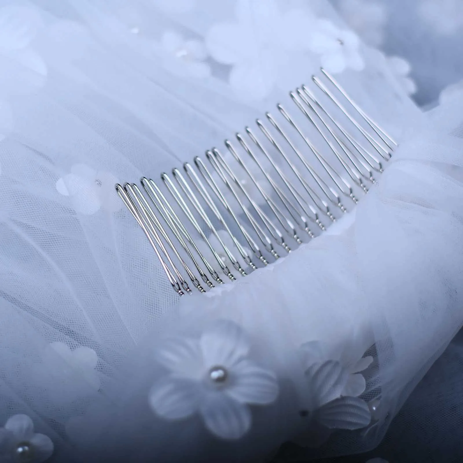 Bijoux de cheveux courts, fleurs 3D, couronne de communion, mini voile de mariée, accessoires pour enterrement de vie de jeune fille_voghion.com