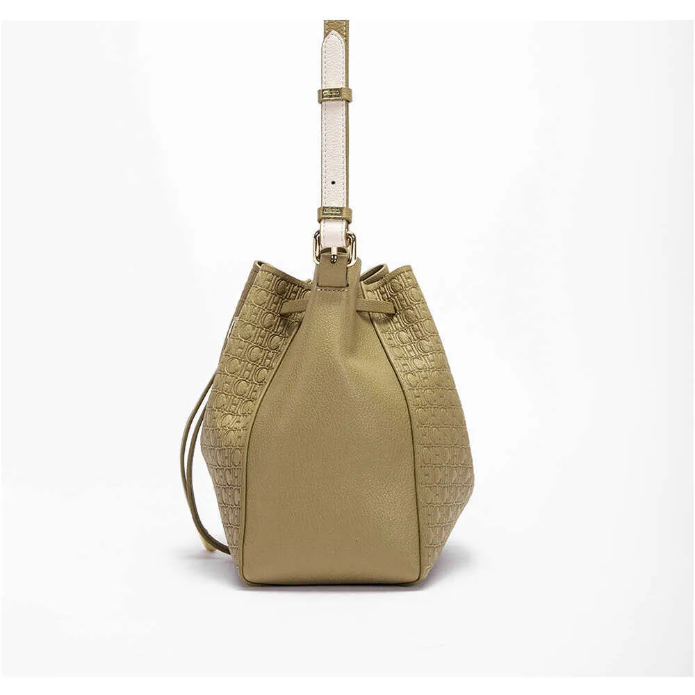 Pink Bucket Bag Large Capacity Shoulder Bag Fashion Handbag_voghion.com