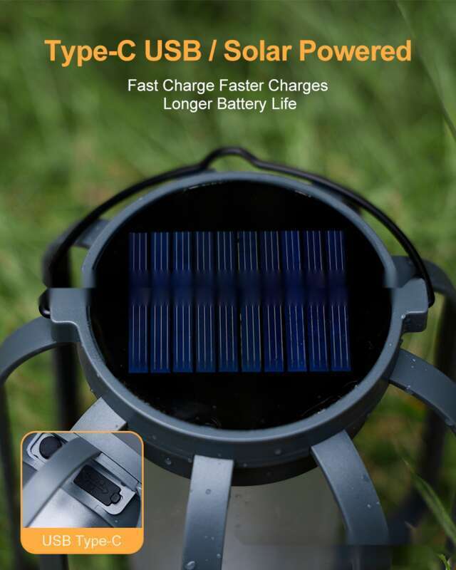 2025 Noua flacără solară Camping în aer liber suspendat în curte Decorație Trepied Lumină atmosferă_voghion.com