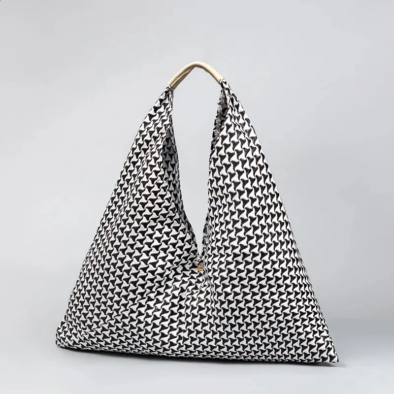 Canvas tote tas voor dames, grote schoudertas met print_voghion.com