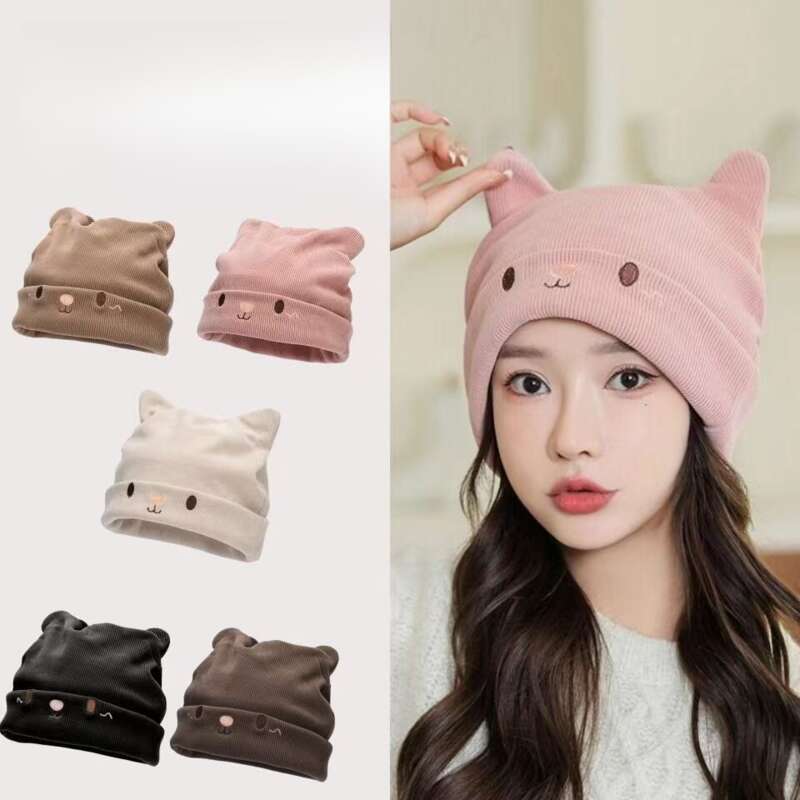 Postpartum maternità autunno e bambini sciarpa lavorata a maglia lana mostra piccolo viso carino berretto freddo inverno_voghion.com