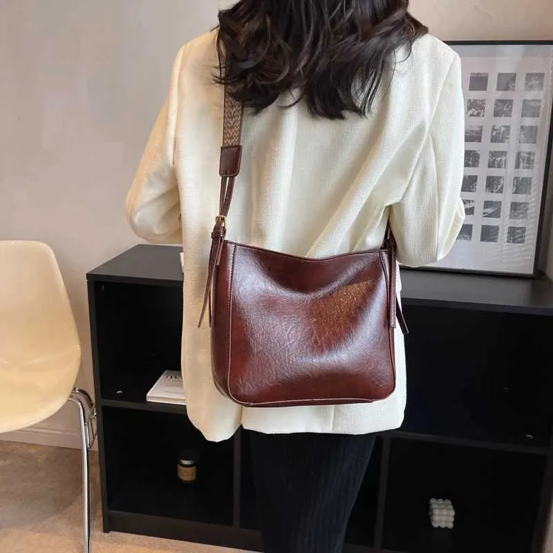 Damen Große Kapazität All-Match Tote Crossbody Stilvolle Tasche für Arbeit SchuleC241216_voghion.com