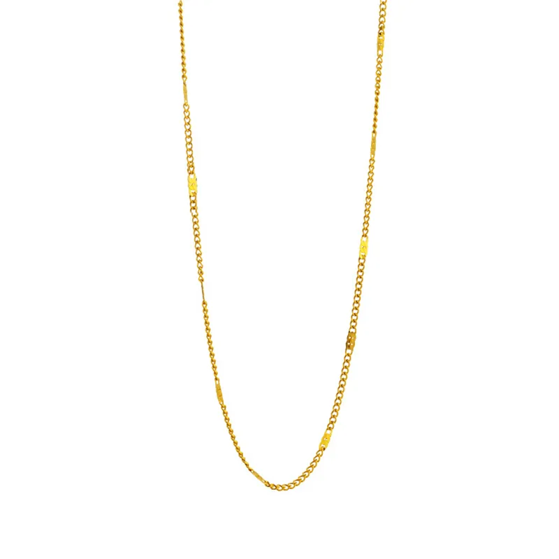 Pendant Necklaces Gold Chains Necklace For Women Stainless Steel Link Woman's Slim Lobster Clasp Adjustable Clavicle_voghion.com