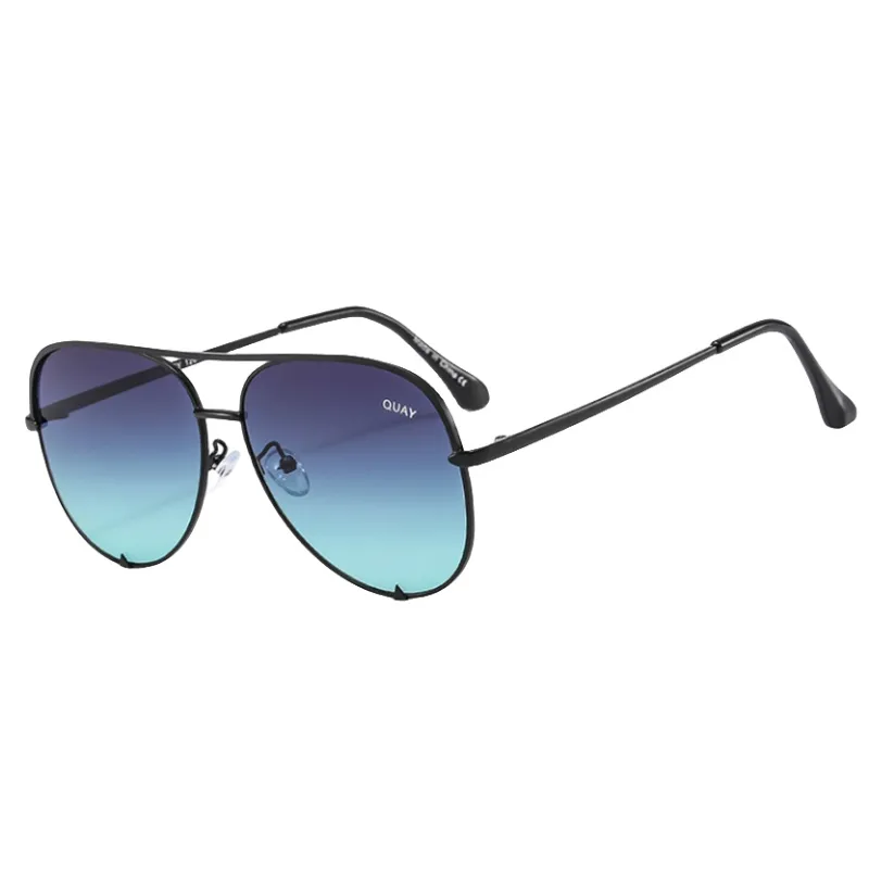 Occhiali da sole KEY Donna Quay Pilot Design Metallo per occhiali da sole Montatura da sole Donna Donna Marca Occhiali da sole a specchio Vintage Montatura ALTA_voghion.com