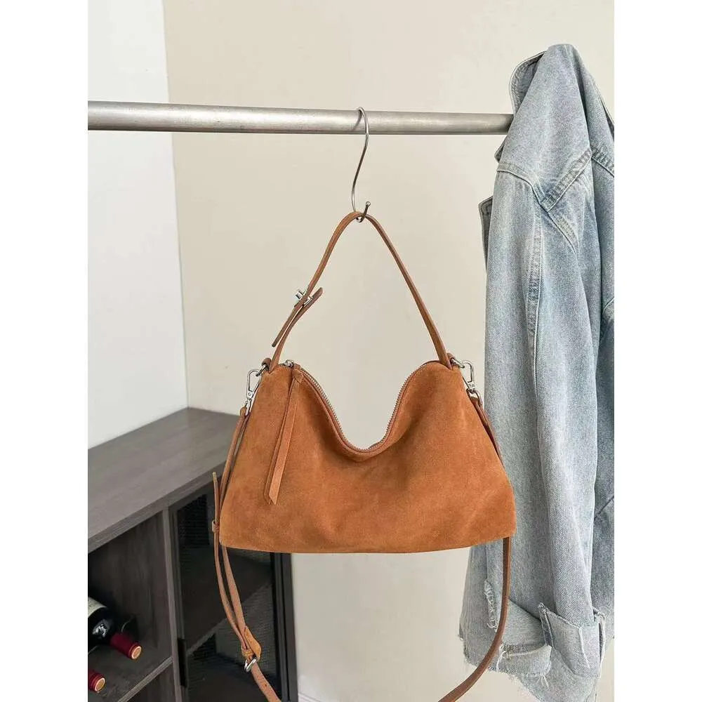 High Quality Designer Bags Fashion Autumn Winter Big Boston Tote Soft Matte Suede Cow Leather Women's Handbag Shoulder_voghion.com