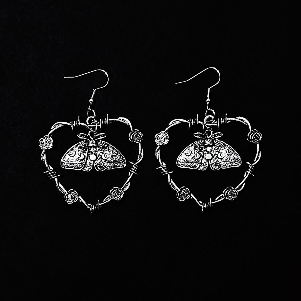 Ohrringe Silber Ohrringe herzförmig Draht Schmuck_voghion.com