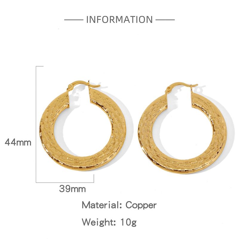 1 Pair Basic Modern Classic Style C U Shape Geometric Plating Copper Earrings Ear Studs_voghion.com
