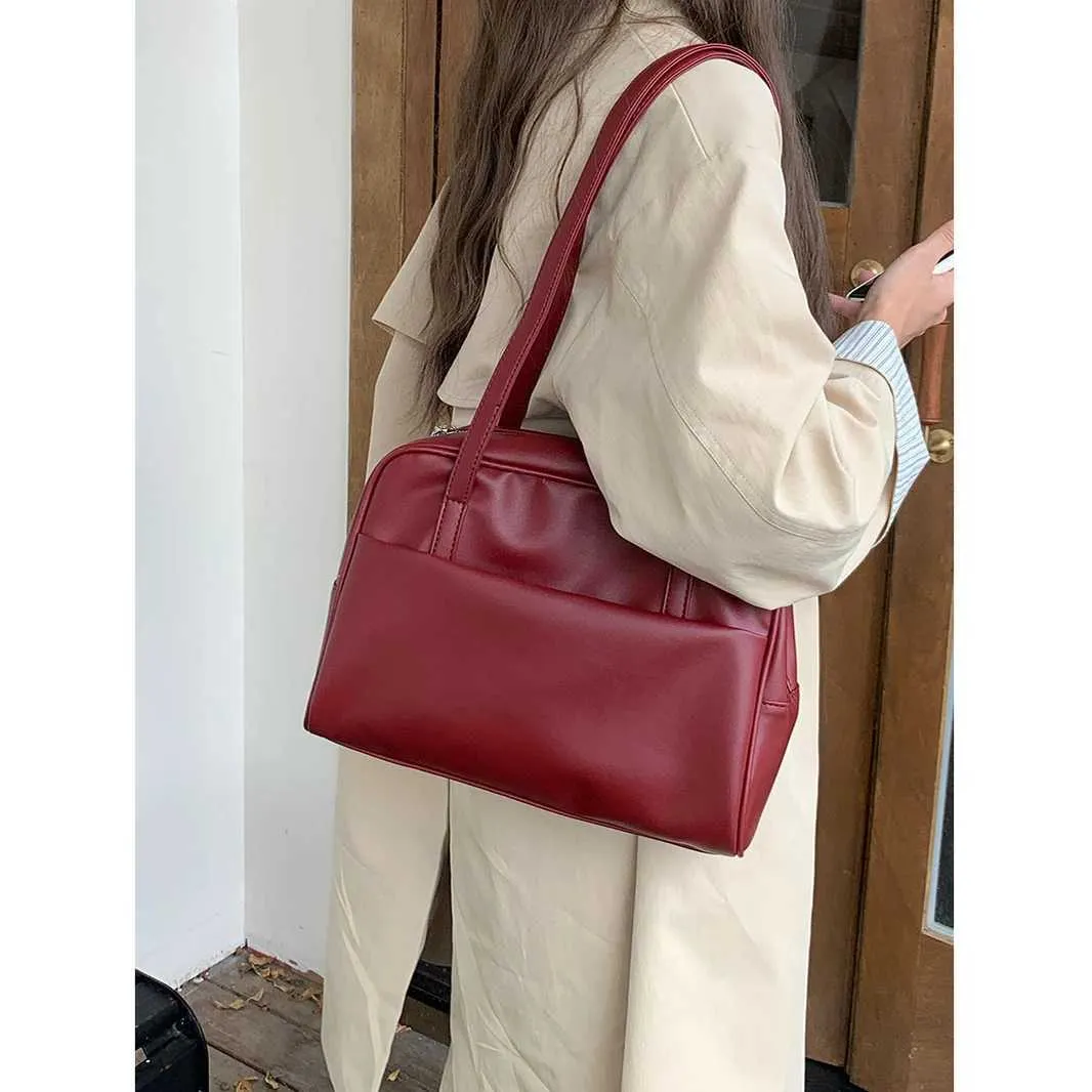 Portefeuille en cuir PU de grande capacité 2024 Sac à main pour femme Sac à bandoulière extra large Couleur unie Mode Voyage Ba241217_voghion.com