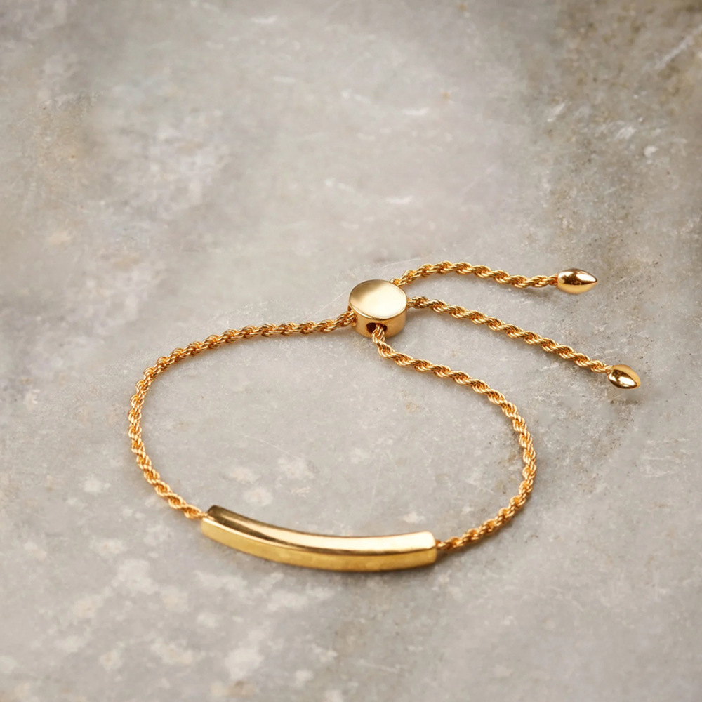 Bracelet de couple gravé pour femmes, bijoux en titane et acier, tube creux, ne se décolore pas_voghion.com