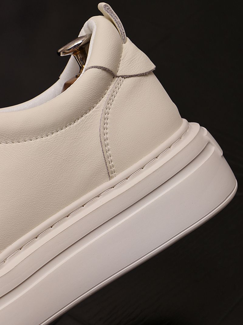 Lässige Brettschuhe mit dicker Sohle, niedriger Schnitt, vielseitige, schlichte koreanische Version für Herren, trendige_voghion.com